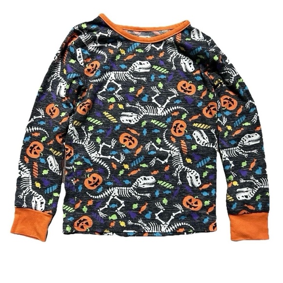 Tahari Kids Halloween Footie Set - Green & Orange & Black - Picture 2 of 6